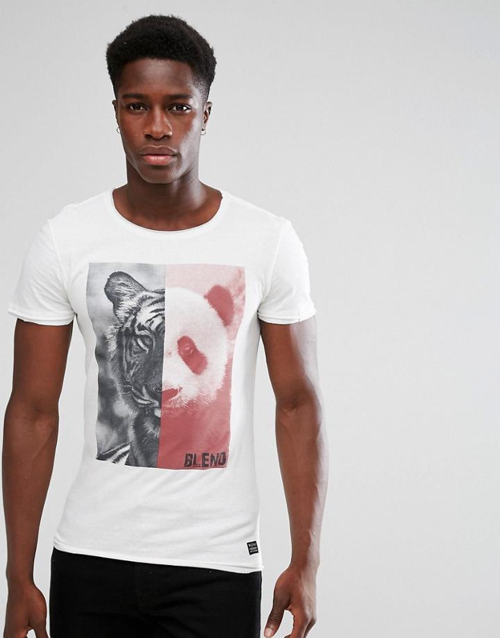 Blend Panda Tiger T-shirt - White