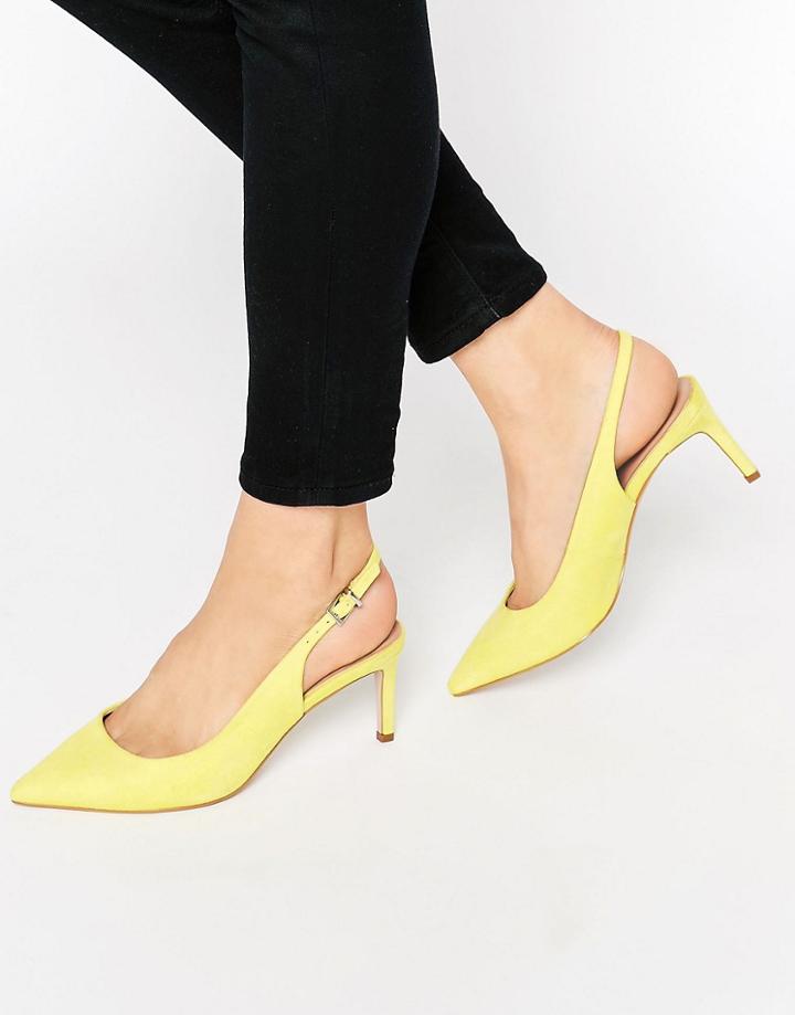 Asos Scorpio Pointed Heels - Yellow