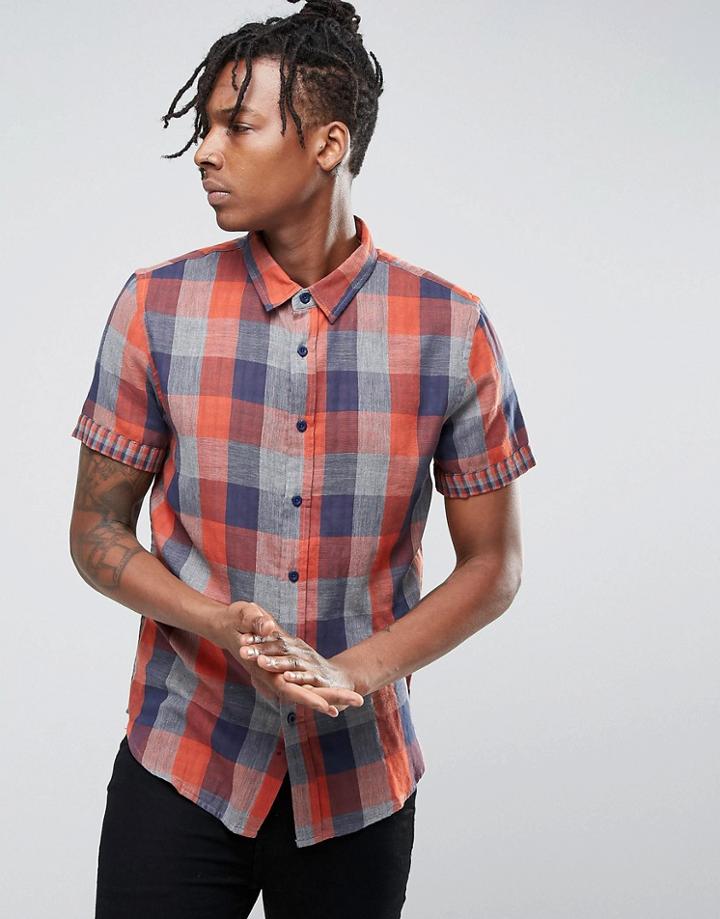 Another Influence Check Shirt - Orange