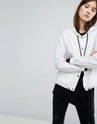 Dr Denim Drawstring Hooded Jacket - White