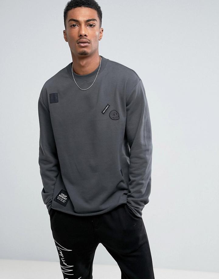 Cheap Monday Victory Now Sweater Badges - Gray