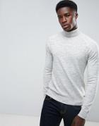 Threadbare Textured Knit Sweater - Gray