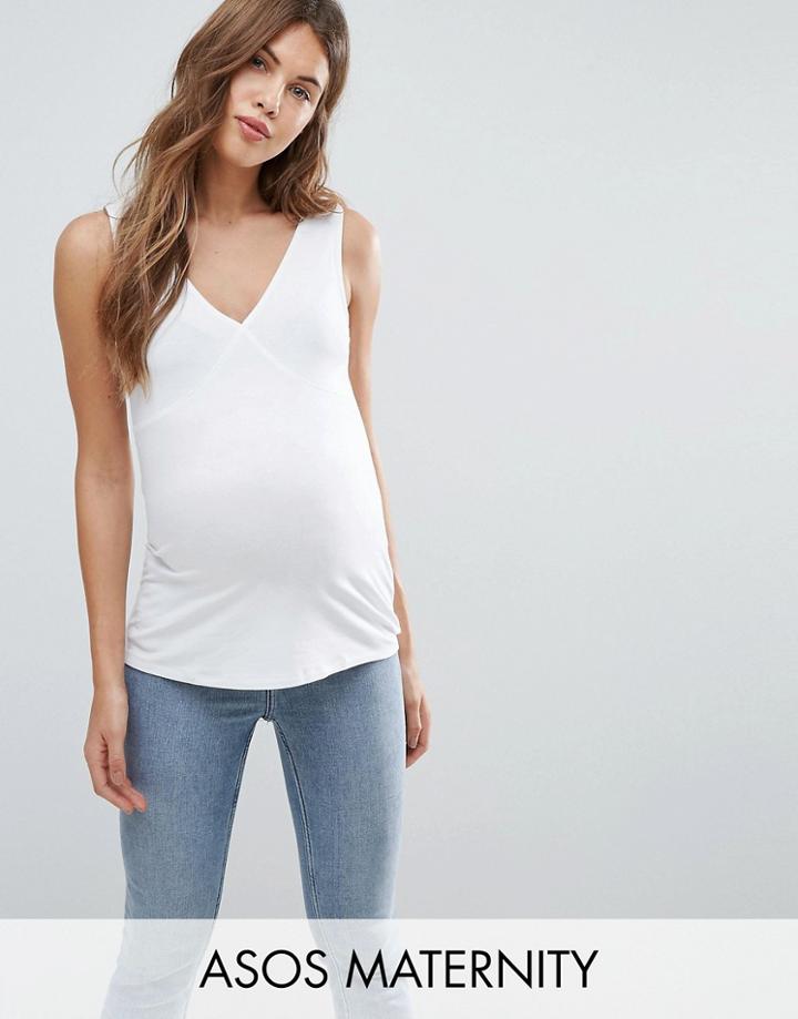 Asos Maternity Underbust Tank - White