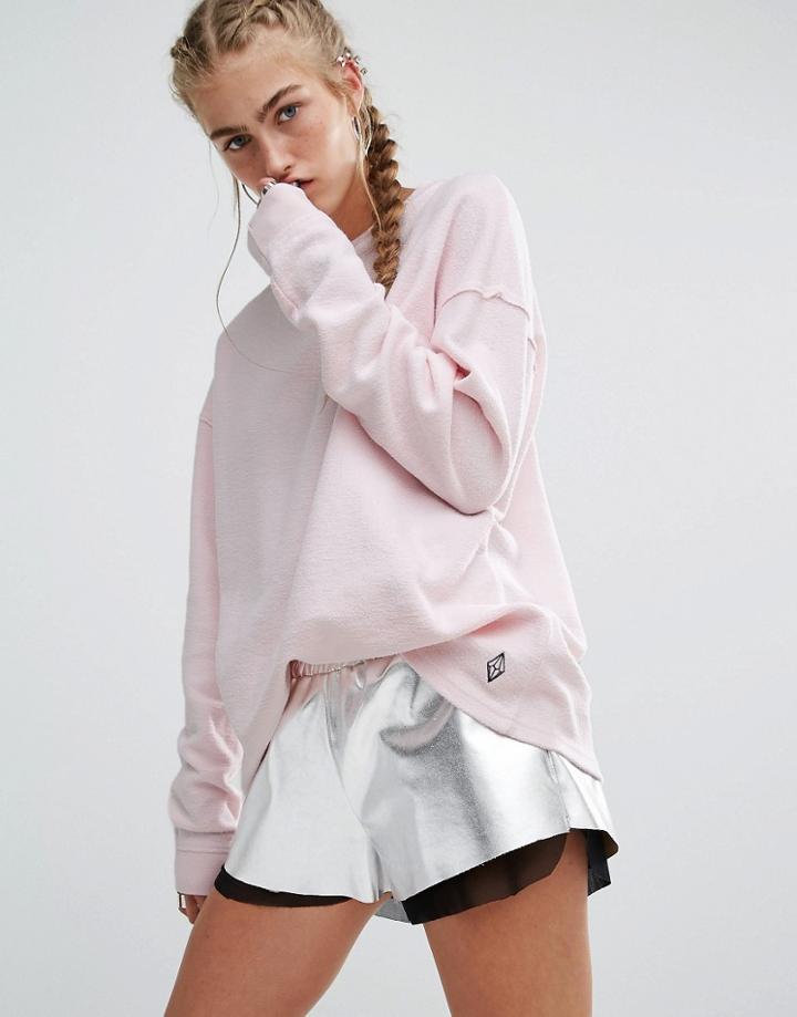 Hoxton Haus Pink Reverse Sweat - Pink