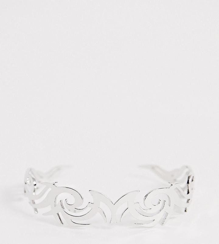 Reclaimed Vintage Inspired Arm Cuff - Silver