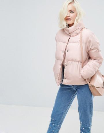 Lost Ink Padded Jacket - Pink