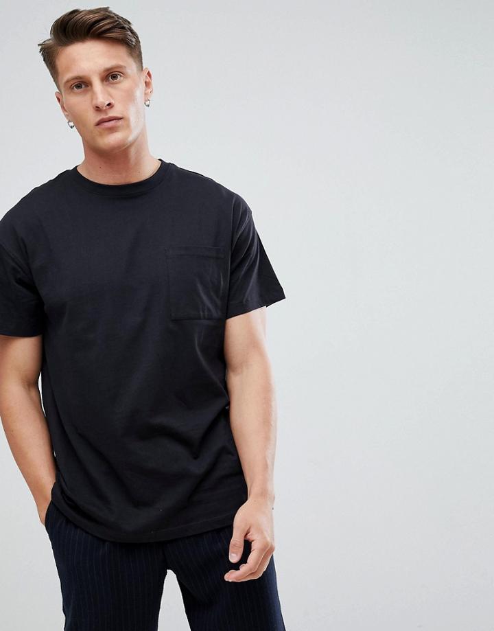 New Look Oversized T-shirt In Black - Black