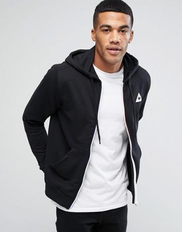 Le Coq Sportif Full Zip Hoodie In Black 1710370 - Black