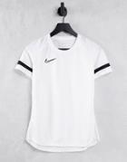 Nike Soccer Dri-fit Academy21 Polyknit T-shirt In White