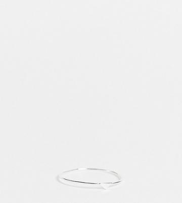 Kingsley Ryan Curve Single Spike Ring In Sterling Silver
