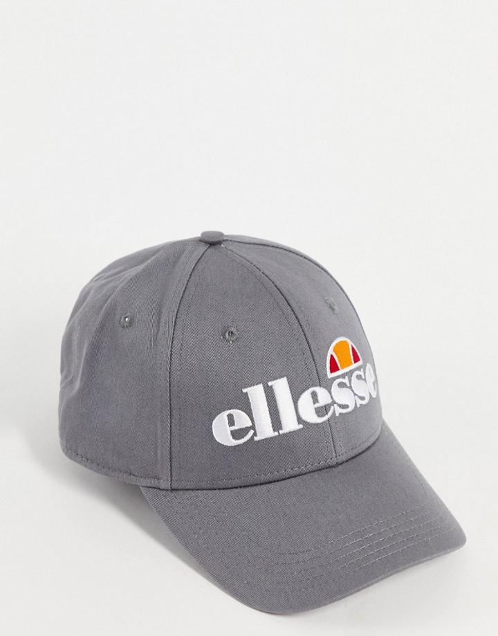 Ellesse Ragusa Large Logo Baseball Cap In Gray-grey