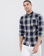 Bellfield Checked Shirt - Navy