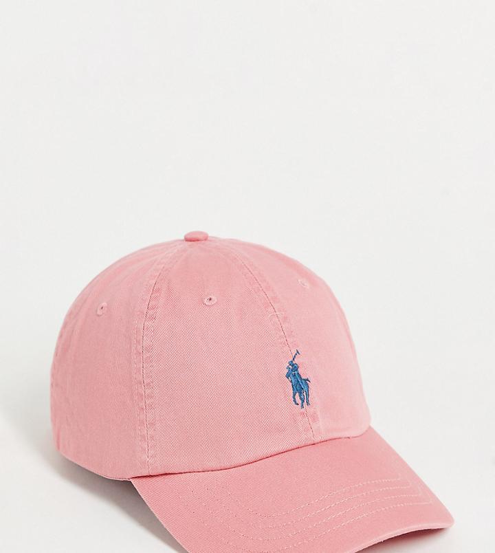 Polo Ralph Lauren Cap In Desert Rose With Player Logo-pink