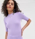 Collusion Tall Short Sleeve T-shirt In Lilac - Purple
