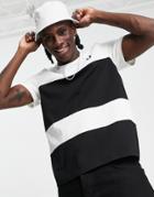 Fred Perry Block Stripe T-shirt In Black