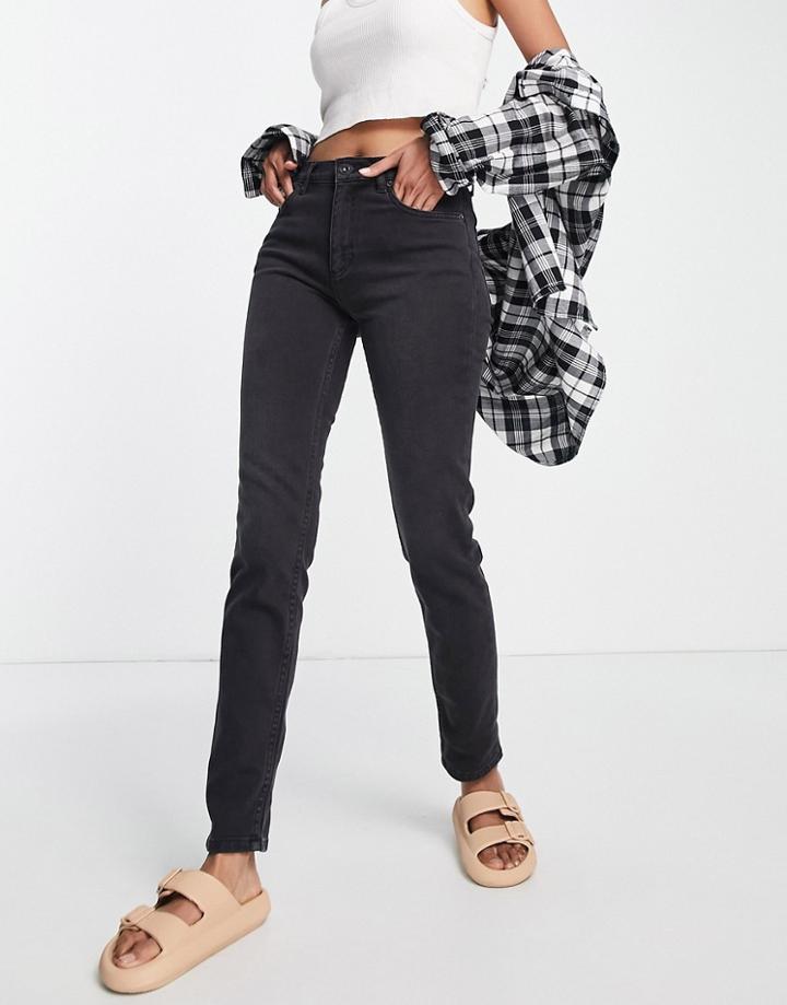 French Connection Slim Fit Denim Jeans In Washed Black