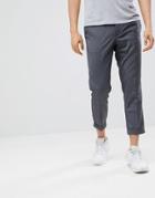 Pull & Bear Tailored Pants In Gray - Gray