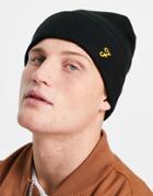 Farah Logo Beanie Hat In Black