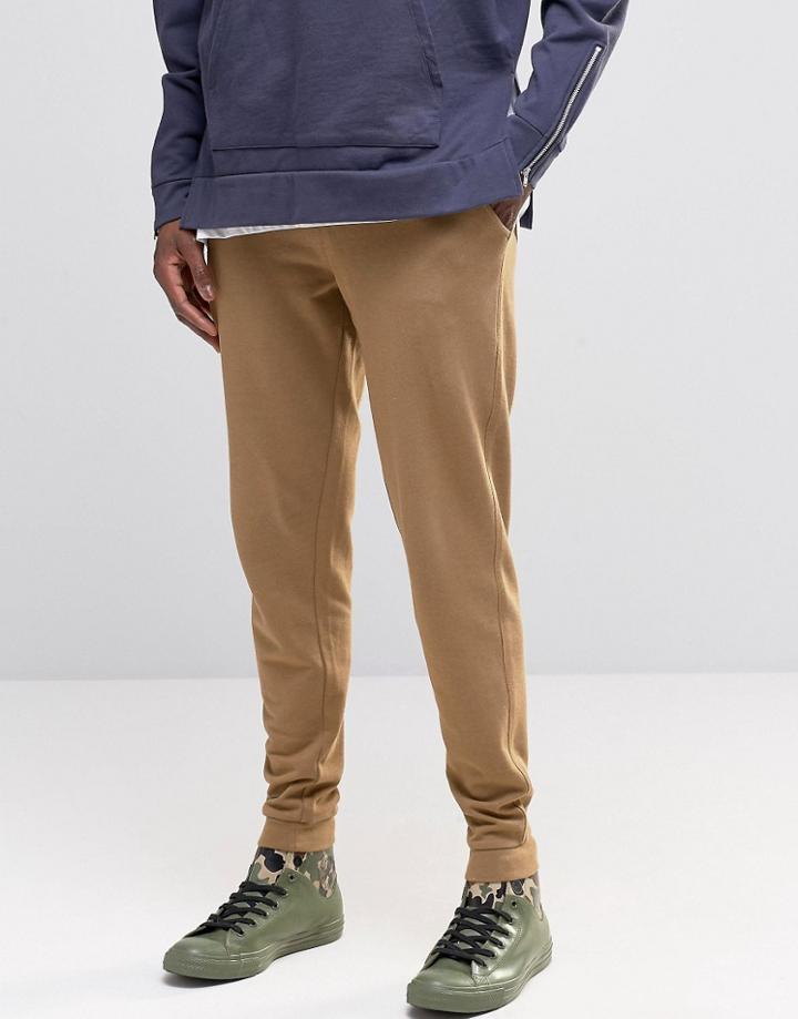 Asos Skinny Joggers In Sand - Ermine