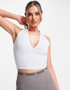 Puma Summer Resort Halterneck Top In Pale Blue