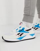 Reebok Bolton Sneakers In White And Blue