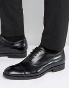 Selected Leather Oxford Shoes - Black