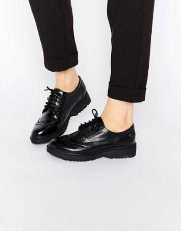 Bronx Chunky Lace Up Shoes - Black