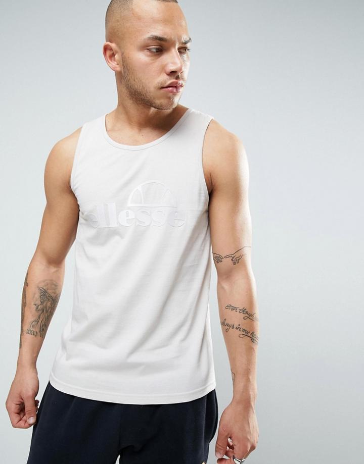 Ellesse Vest With Large Logo - White