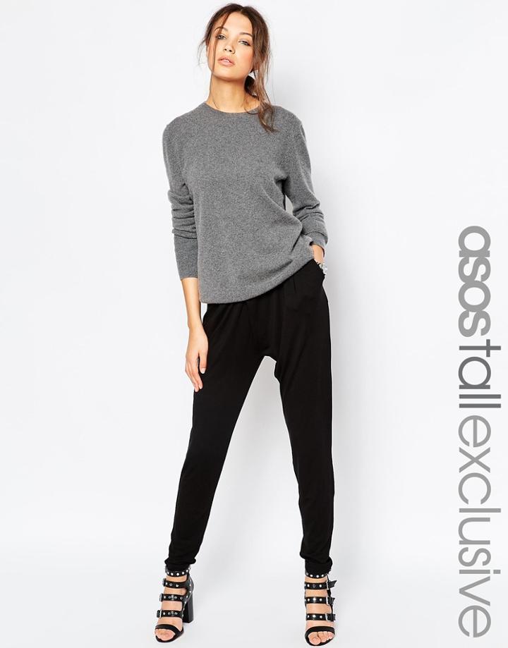 Asos Tall Peg Pants - Black