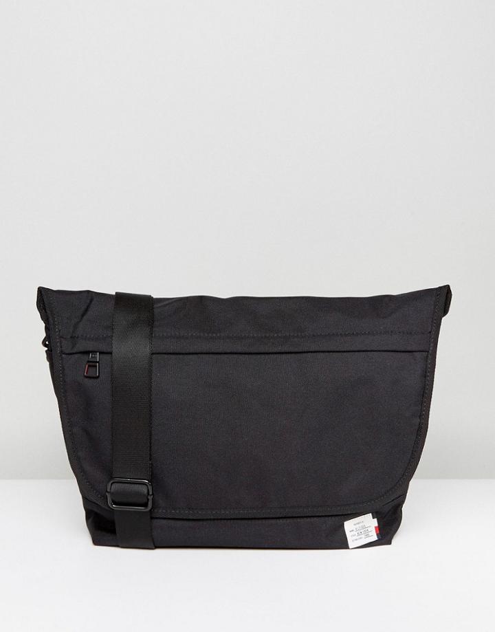 Tommy Hilfiger Nylon Messenger Bag In Black - Black