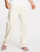 Carhartt Wip Salford Relaxed Straight Fit Pants In Off-white