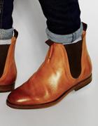 Hudson London Tamper Leather Chelsea Boots - Tan