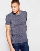Original Penguin Flecked Slub T-shirt - Blue