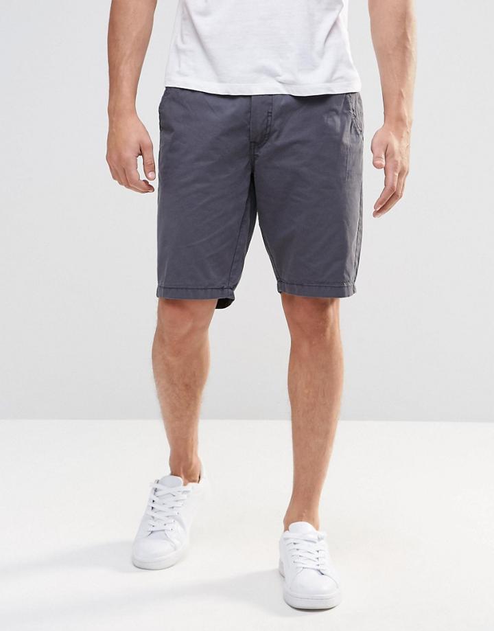 Blend Chino Shorts Straight Fit In India Ink - India Ink