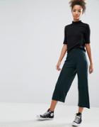 Pull & Bear Plisse Culottes - Green