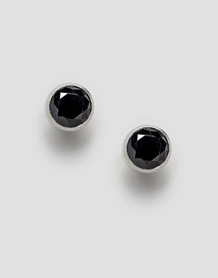 Fred Bennett Black Stud Earrings - Black