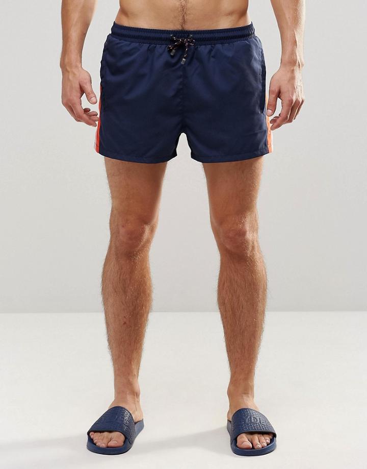 Hugo Boss Piabuco Swim Short In Navy - Navy