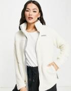 Columbia West Bend Full Zip Fleece In Cream-neutral