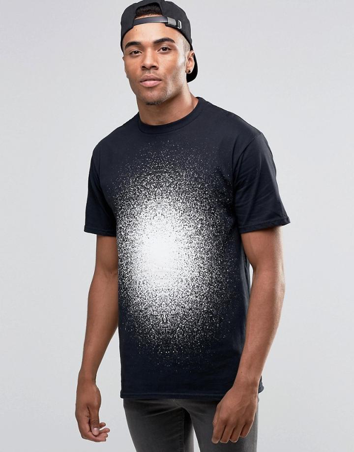 New Love Club White Burst T-shirt - Black