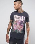 Asos Vintage Nirvana Floral Band T-shirt - Gray