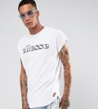 Ellesse Towelling T-shirt In White - White