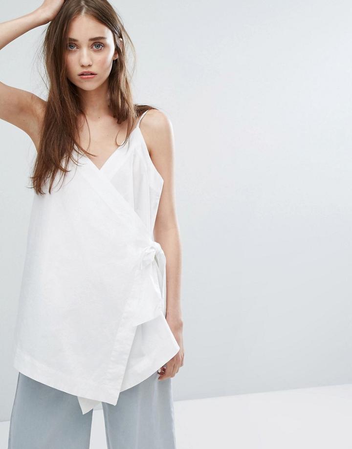 Weekday Wrap Front Cami - White