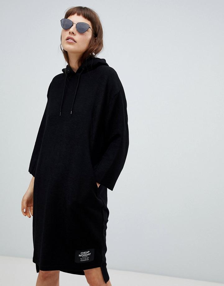 Cheap Monday Motion Hoodie Dress - Black