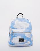 Jaded London Cloud Print Backpack - Blue