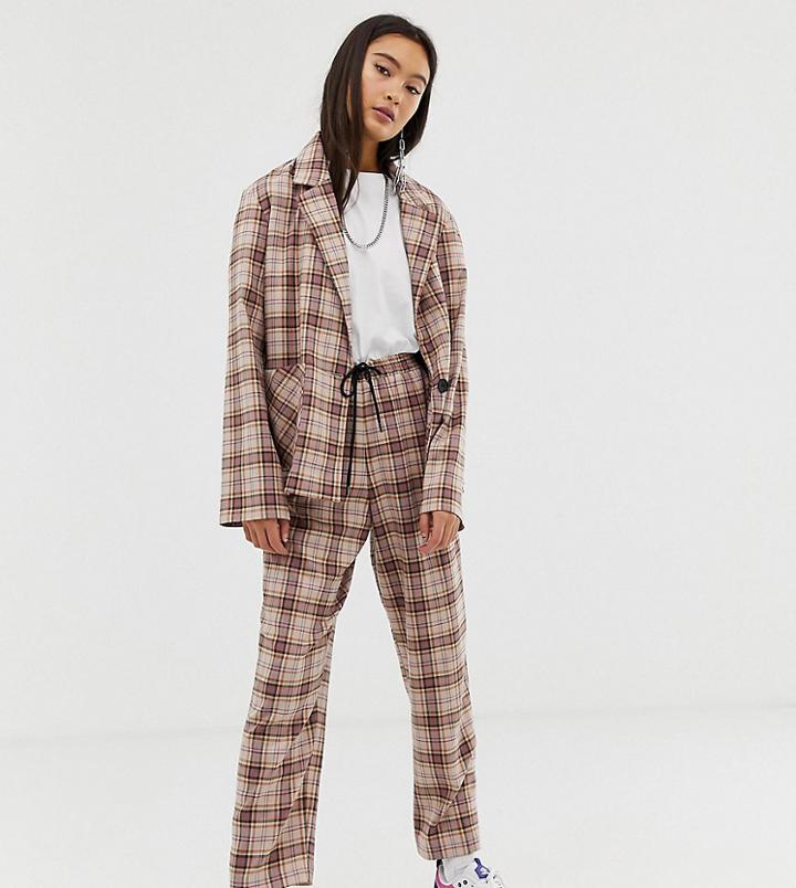Collusion Check Peg Pants-multi