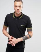 Lambretta Target Polo Shirt - Black