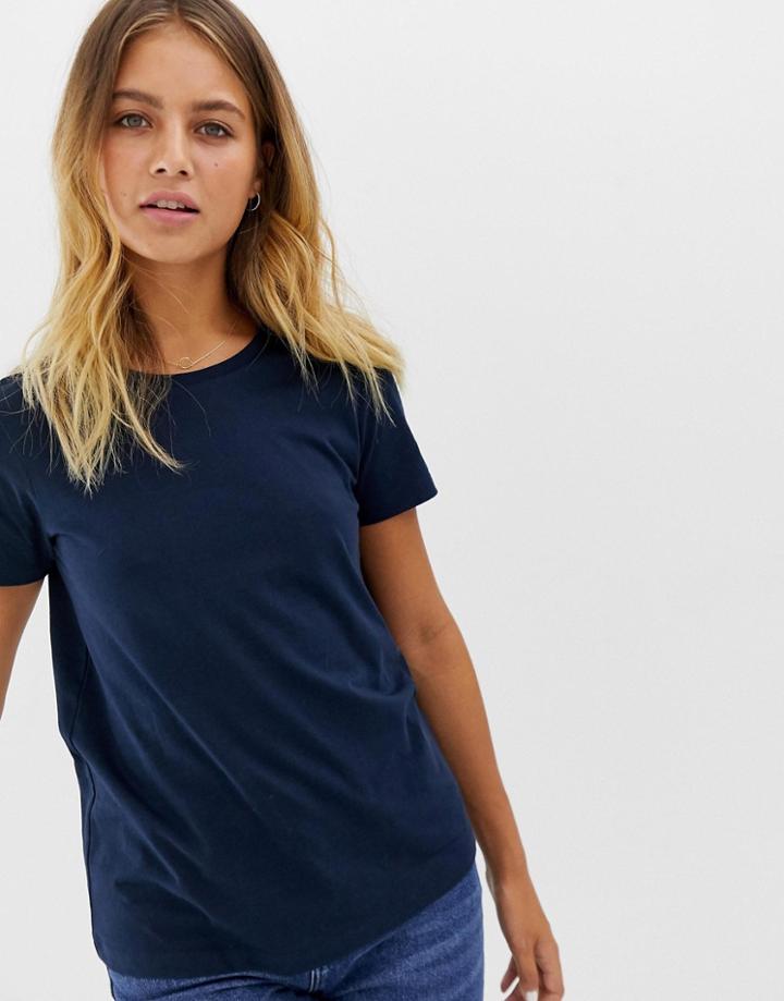 Asos Design Ultimate T-shirt With Crew Neck In Navy - Navy