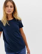 Asos Design Ultimate T-shirt With Crew Neck In Navy - Navy