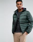 Tommy Hilfiger Chad Down Hooded Puffer Jacket In Green - Green