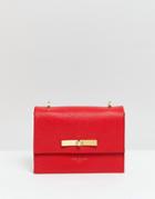 Ted Baker Juliah Concertina Bag In Textured Leather - Red